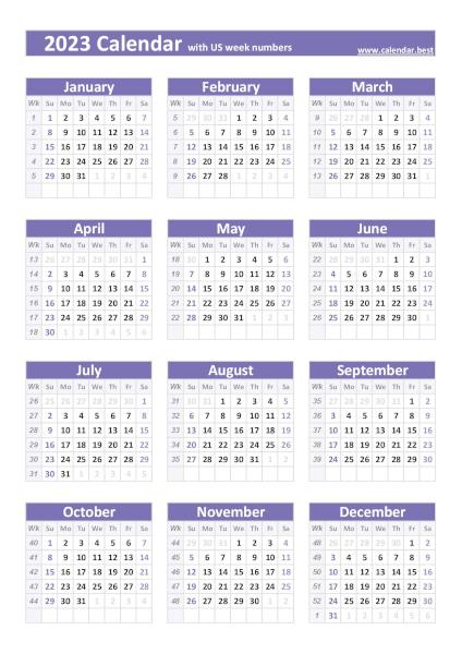 2023 Calendar With Week Numbers Excel Calendar 2023 January 2023 Calendar With Week Numbers Excel Calendar 2023 January
