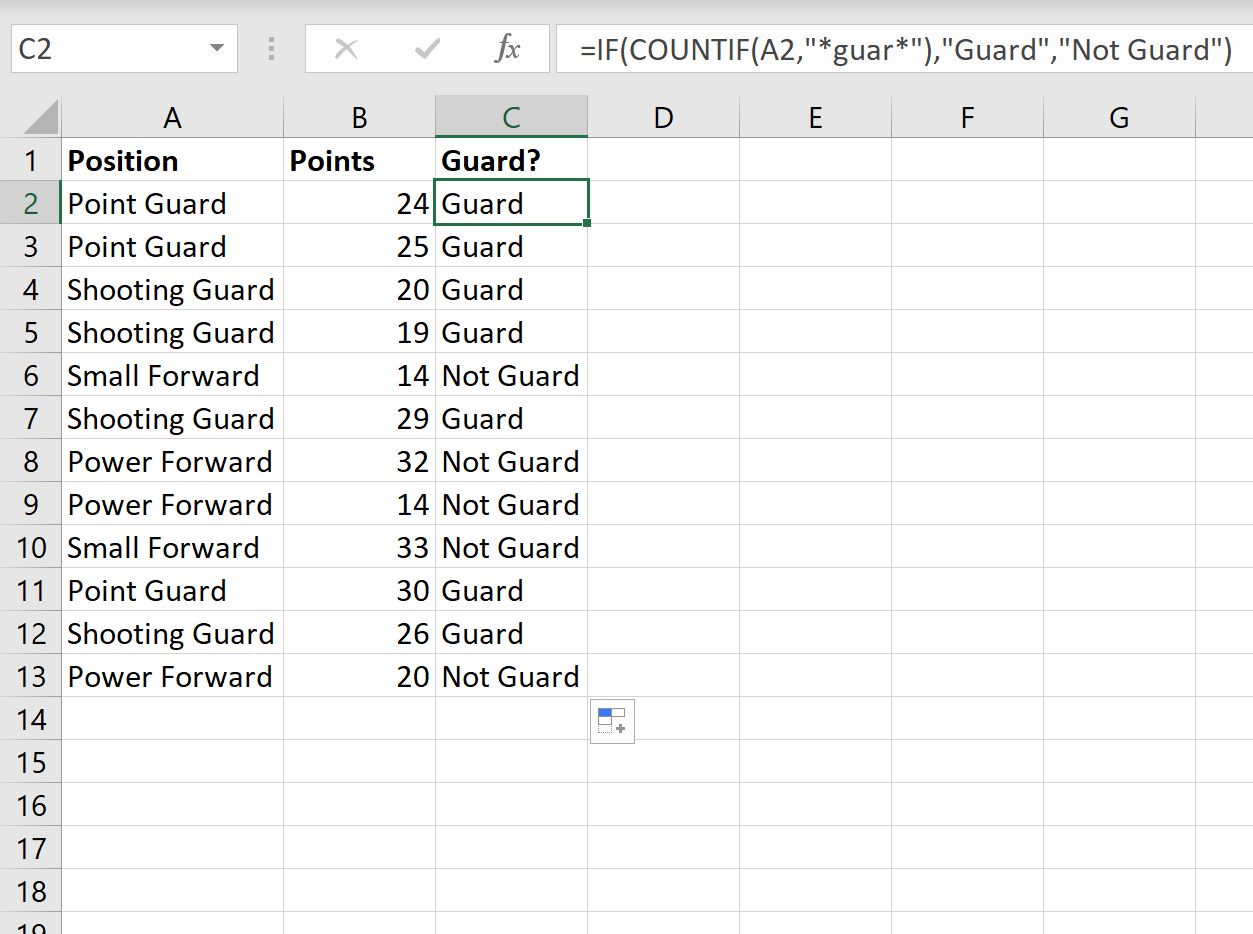 Excel: Check If Cell Contains Partial Text Easily