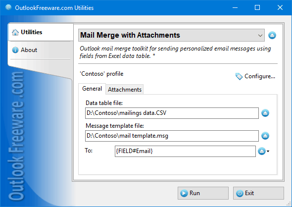 Mail Merge From Word To Outlook Outlook Freeware